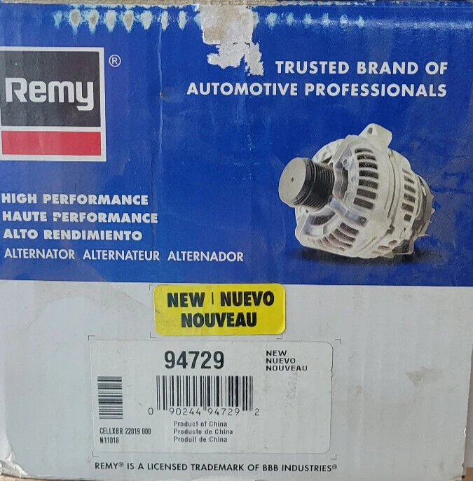 Remy 94729 Alternator 适用于 2004 - 2009 年日产 Quest 3.5L V6 2005 - 2008 ^ — 第 2/2 张图片