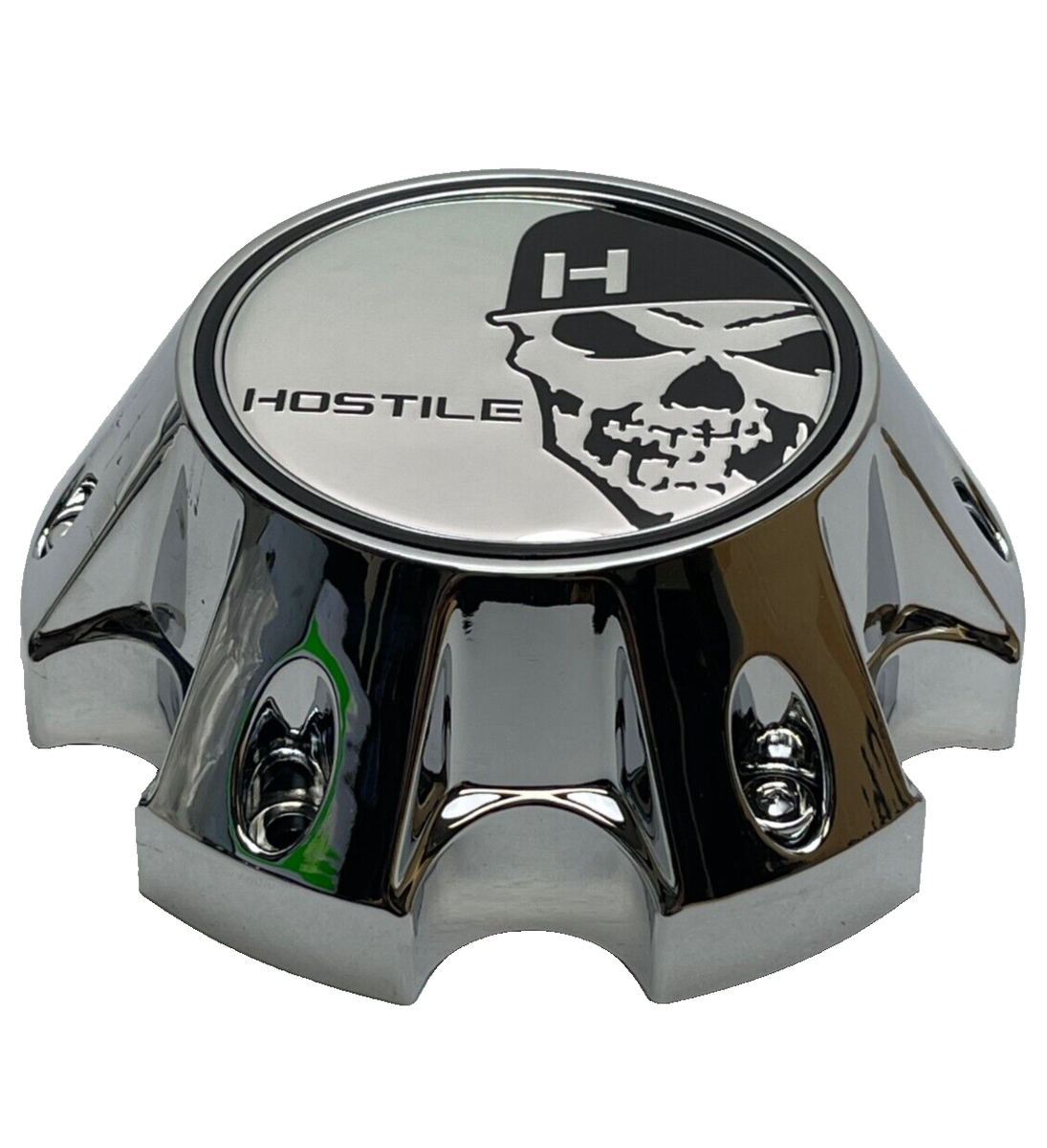Hostile Chrome Wheel Center Cap HC-6003 C-8015A Skull Logo | eBay