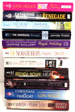 Lot of 11 Romance Suspense Mystery Book Heller Mann Probst Roberts Britton PB