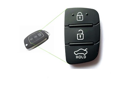 Gummi f. Klapp-Schlüssel Hyundai 3-Tasten i40 i20 i30 ix35 ix20 2.Gen Tastenfeld