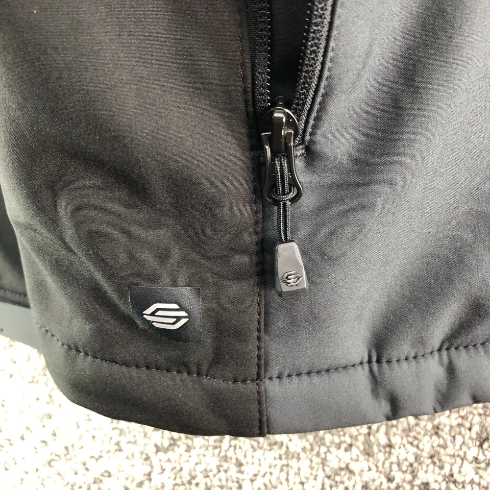 Jaqueta Greenlane Stormtech Softshell Preta Cinza Masculina Tamanho XL Lã Forrada Zíper Completo - Imagem 3 de 4