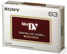 DVM63HD SONY MINI DV HD NEW 5 PACK $8.75 PER TAPE - Afbeelding 1 van 1