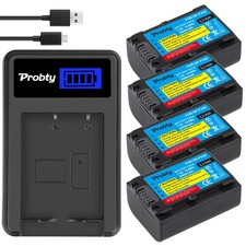 2000mAh NP-FV50 Battery LCD USB Charger for For NP-FV30 FV50 FV70 FV90 FV100