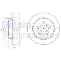 Delphi 2X Bremsscheibe Hinten Ø278 Mm FüR Suzuki SX4 GY 1.6 VVT 2.0 Ddis 4X4