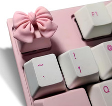 Custom Kawaii Pink Bow-Tie Keycap for Cherry MX Mechanical Keyboards