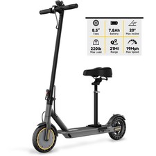 SIGRAVY E SCOOTER for adult with seat /phone holder 21MI Foldable URBAN COMMUTER