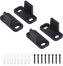 4 Set Barn Door Floor Guide Kit, Plastic Barn Door Hardware Sliding Closet Do...