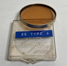 Vintage Ednalite Chrom A 85 Type A Lens Filter in Case Duraclad Good Condition