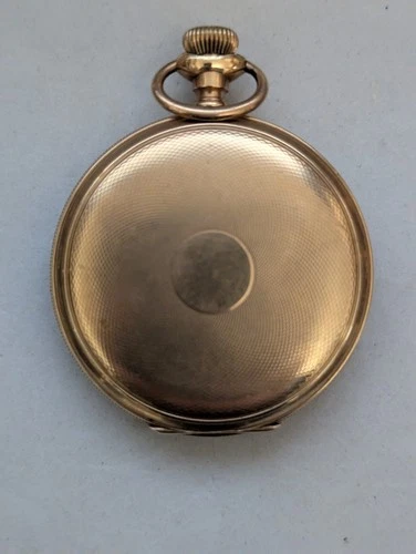VINTAGE ELGIN HUNTER  POCKET WATCH GOLD FILLED CRESCENT WATCH CASE (Not Working)