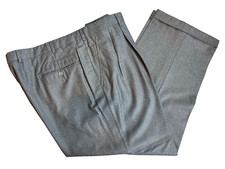 Designer High End Black Cashmere Custom Tailored Suit Pants 2XL