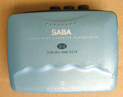 SABA Stereo Mini Cassette Player CP30 Walkman mobiler Kassettenspieler