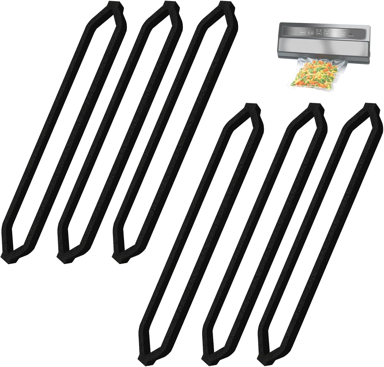 Food Sealer Gasket for Vacuum Sealer Machine, Foam Gasket Sealing Upper and Lowe