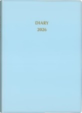 Hakubunkan 2026 Diary B6 Medium-Sized Horizontally Lined Diary Soft Blue No. 171