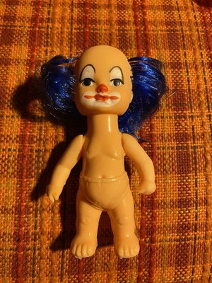 Vintage-Ari Clown-Puppe 1970er -1980er Jahre DDR, 10 cm