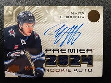 24-25 Premier Hockey 2024 Premier Rookie Auto Jersey Nikita Chibrikov #/99