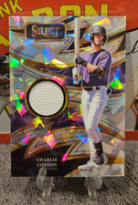 2025 Panini Select Sparks Ice Prizm Charlie Condon #SP-CC Colorado Rockies