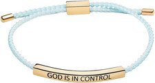God Is In Control Inspirational Bracelets for Women,Christian Faith Bracelets Ha