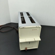 Vintage 1970's Proctor Silex Chrome 4 Slice Toaster Model T805AL Type T8 Tested