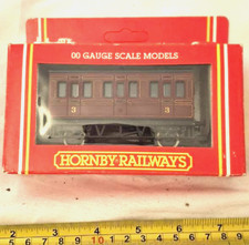 Vintage Hornby R446 4 Wheel Passenger Coach GWR model railway carriage