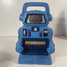 Vintage 80s PLAYSKOOL Robot CASEY...TURNS ON UNTESTED WITH TAPE