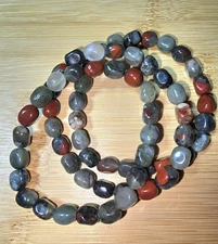 African Bloodstone Freeform Bracelet