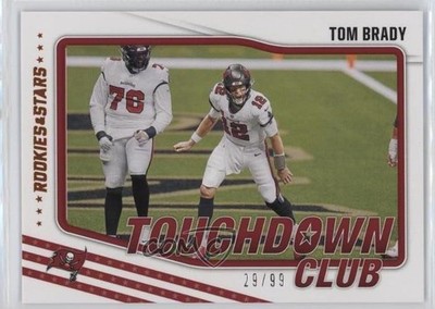 2021 Panini Rookies & Stars Touchdown Club Orange 29/99 Tom Brady #TDC-7 0vc5