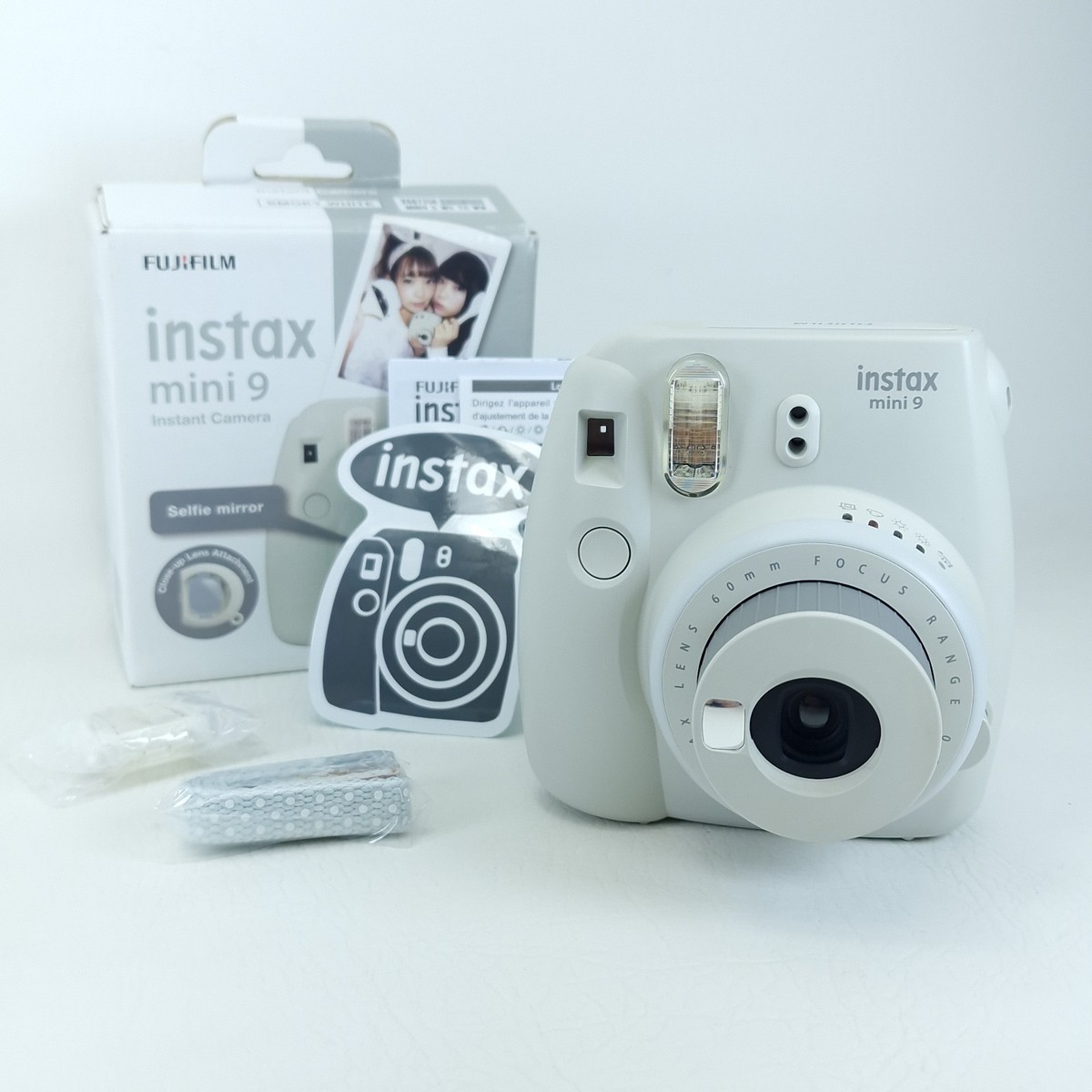 Fujifilm Instax Mini Instant Camera Smoky White Tested