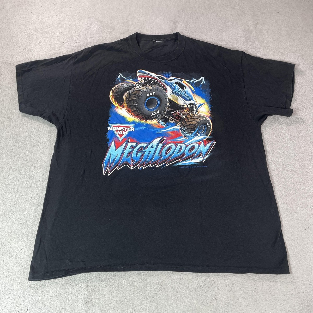 Monster Jam Shirt Mens 2XL Black Megalodon Monster Truck Graphic