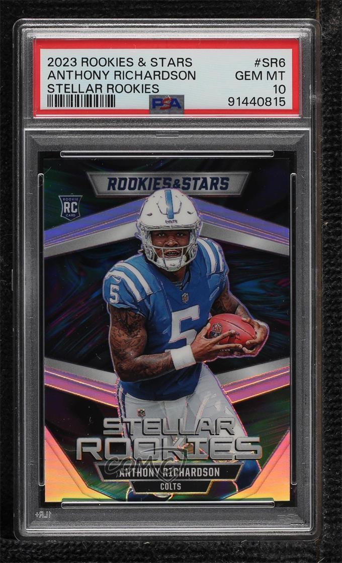 2023 Rookies & Stars Stellar Silver Prizm Anthony Richardson PSA 10 RC 0i1b