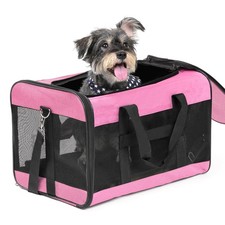 Conlun Dog Carrier Soft Sided, Large Cat 20.0"L x 12.0"W x 12.0"H, Pink