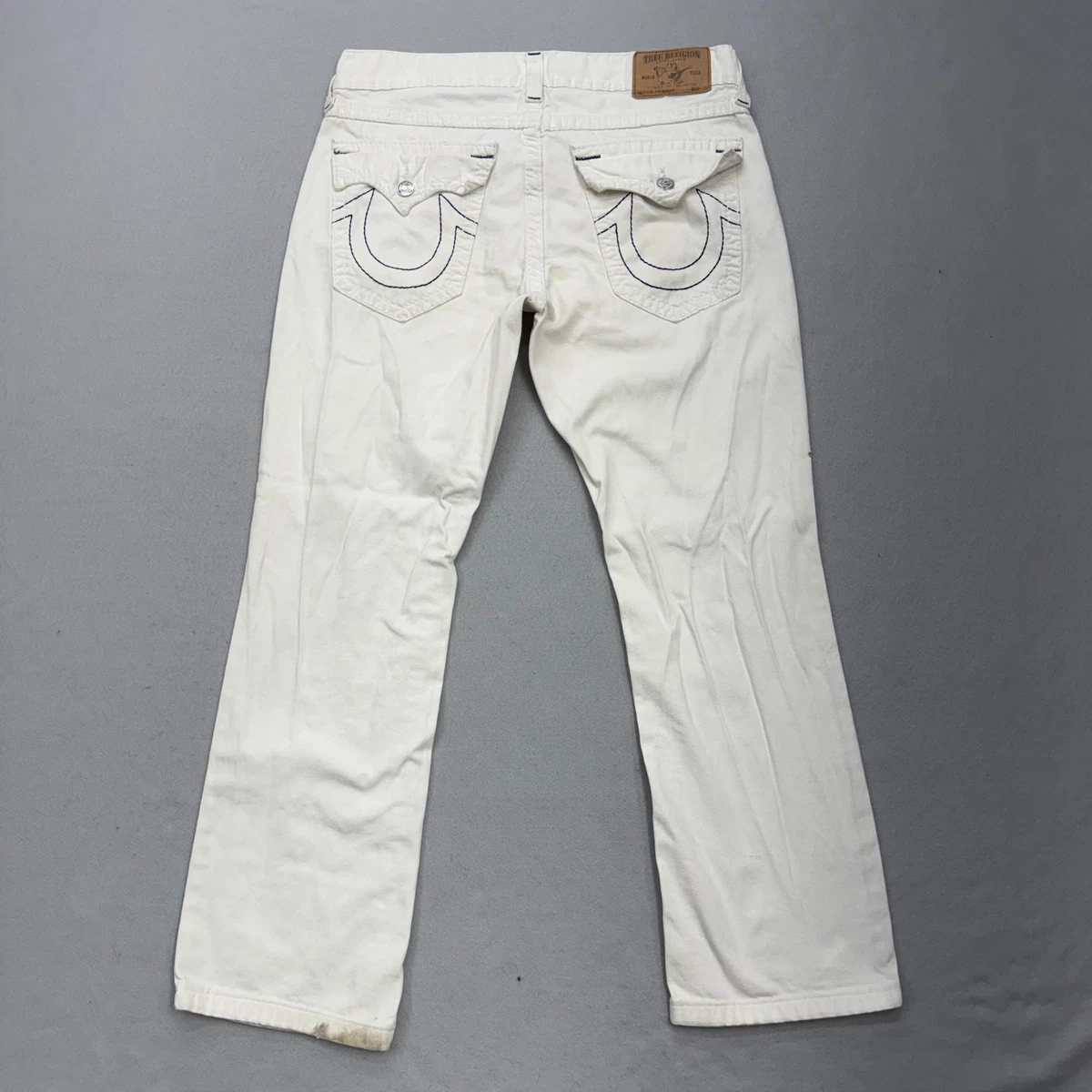 TRUE RELIGION USA製 ホワイトデニム32 太ステッチレアモデル True Religion White Jeans for Men in 32 Inseam for sale | eBay