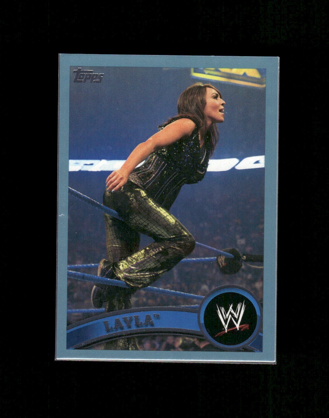 2011 Topps WWE Layla #58 Blue Border /2011
