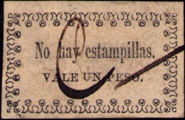 COLOMBIA - CALI - 1p PROVISIONAL ISSUE - PLATE IV - 1879 - Yvert NL - Sc NL RR