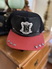 Disney Haunted Mansion Movie Gracey Manor Ball Cap Hat Strapback Black Red NWT