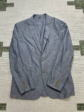J.Crew Ludlow Sports Coat Mens 40 R Blue Cotton Blazer