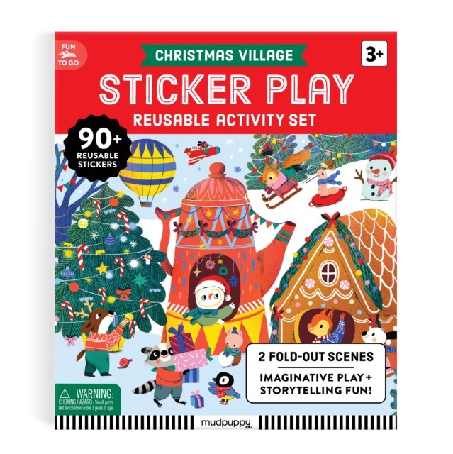Christmas Village Sticker Play Reusable Activity Kit Mudpuppy - Image 3