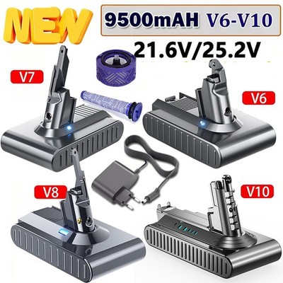 Für Dyson V8 V7 V6 V10 Ersatzakku SV11 9000mAh Akku Animal Absolute Staubsauger