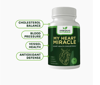 NEW Green Valley Naturals My Heart Miracle 30 Servings - 2 Pack