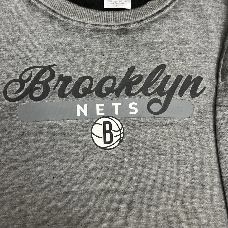 NWT Womens Brooklyn Nets Cute Soft Black Short Sleeve Logo Shirt Size L - Image 2 of 4
