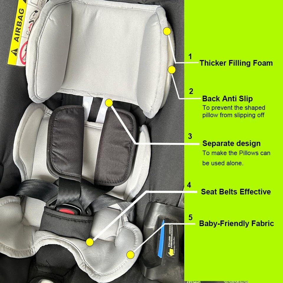 AICTIMO Head and Body Support Pillow Compatible with Doona Car Seat eBay