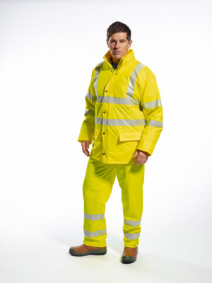Portwest US491 Sealtex Hi-Vis Reflective Ultra Unlined Waterproof Jacket  ANSI