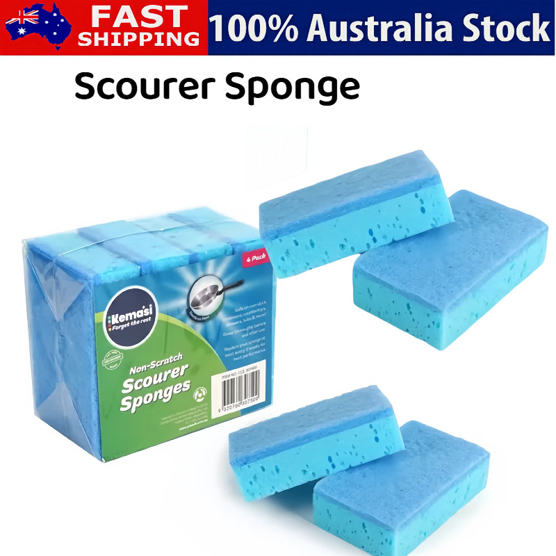 Non-Scratch Scourer Sponge Premium Grade Light Duty Effective Cleaning Scourers