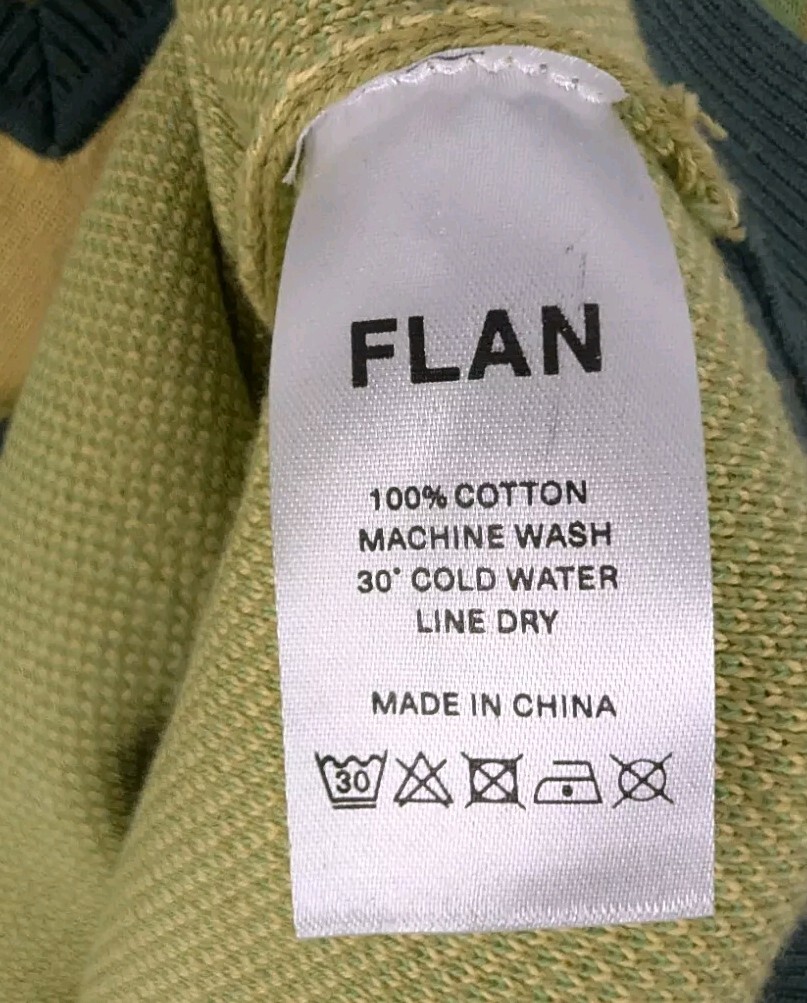 FLAN LABS NYC SS 2024 Avocado Colourblock Vest Large Knit Atomic Green View 4