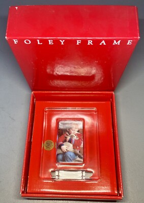 Vintage DANSK Italy Lead Crystal Glass Art Foley Picture Photo Frame #04060 ￼