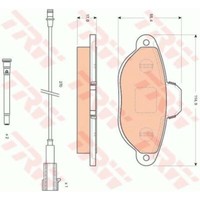 TRW BremsbeläGe GDB1745 BremsklöTze FüR Ford KA RU8