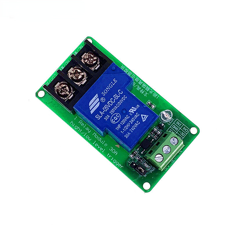 Módulo De Relé De 4 Canales 30A 5V 12V 24V Para Control De Automatizacion Plc 4 Canales 24v