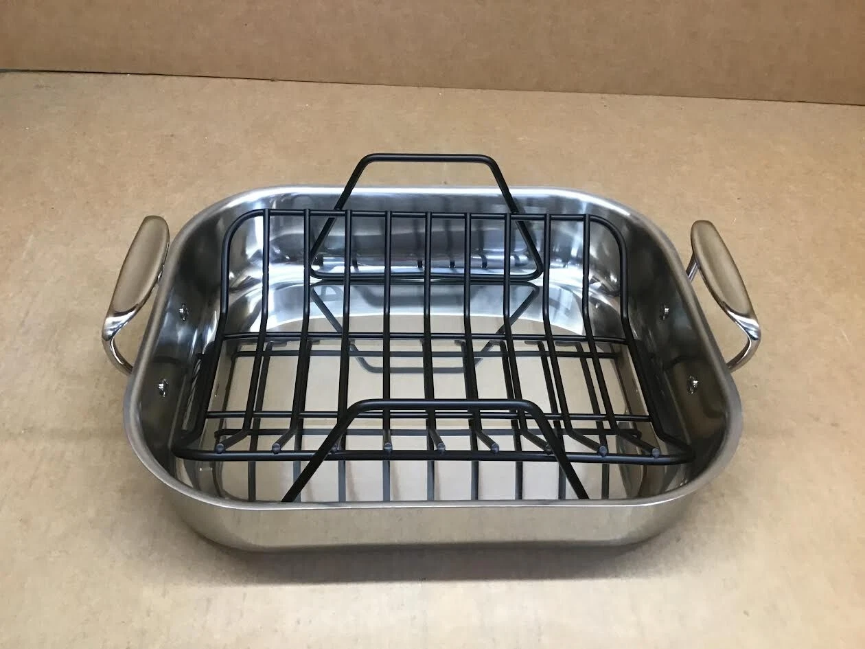 All-Clad Roaster with Nonstick Rack 11x14 Inch Roaster Pan, Silver
Opens in a new window or tab