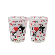 I Love Portugal Glass Shot Souvenir - Set of 2