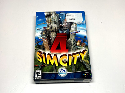 SimCity 4 PC Big Box Rare CIB Complete Tested & Working