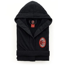 ACM 1899 Accappatoio Milan Ufficiale Microspugna Bambino Adulto Personalizzabile